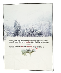 Blanket of Snow - Baby Blanket 30x40 inches inch quilt