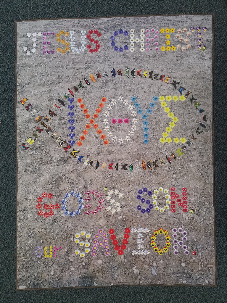 Ichthys - Baby Blanket 30x40 inches inch quilt -on back order (message for availability)